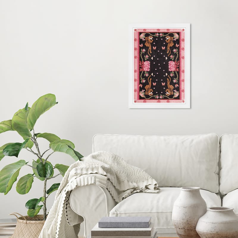 Wynwood Studio Tropical Night Life Framed Tropical Chinoiserie Art Prints