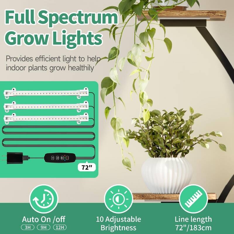 Plant Stand Indoor with Grow Light