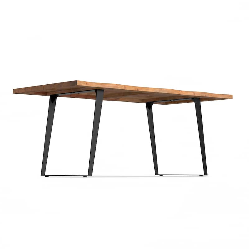 WyndenHall Scarlette 72 x 36 inch Rectangle Modern Industrial Dining Table - 72 inches wide