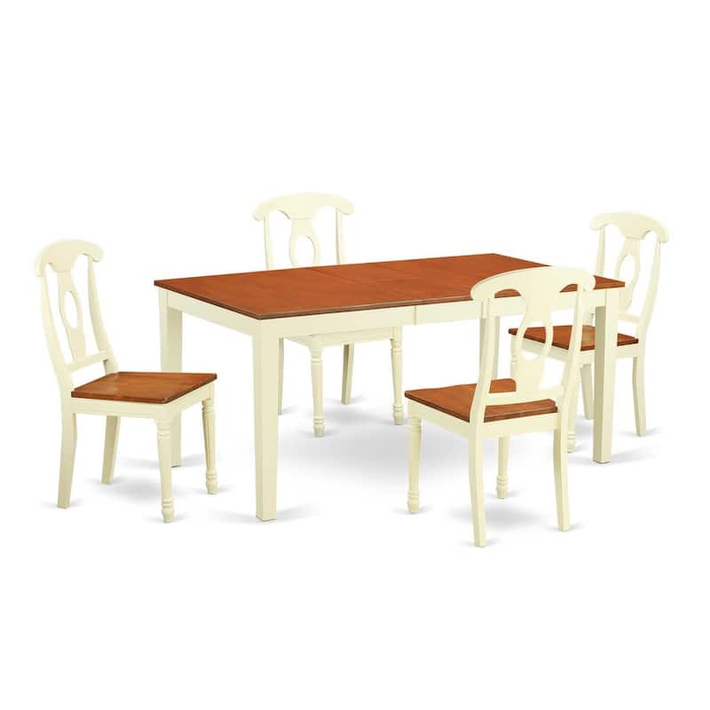 Dining Table Set for 8 - Solid Wood Kitchen Table with Chairs - Modern Room Set