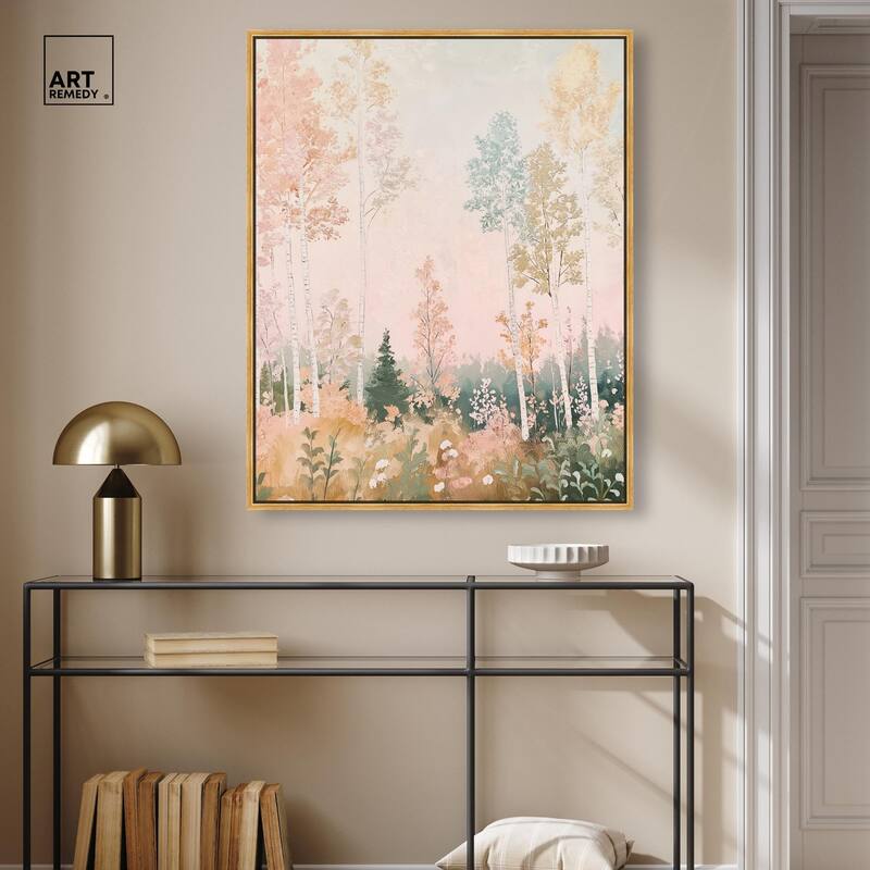 Birch Trees Canvas by Art Remedy