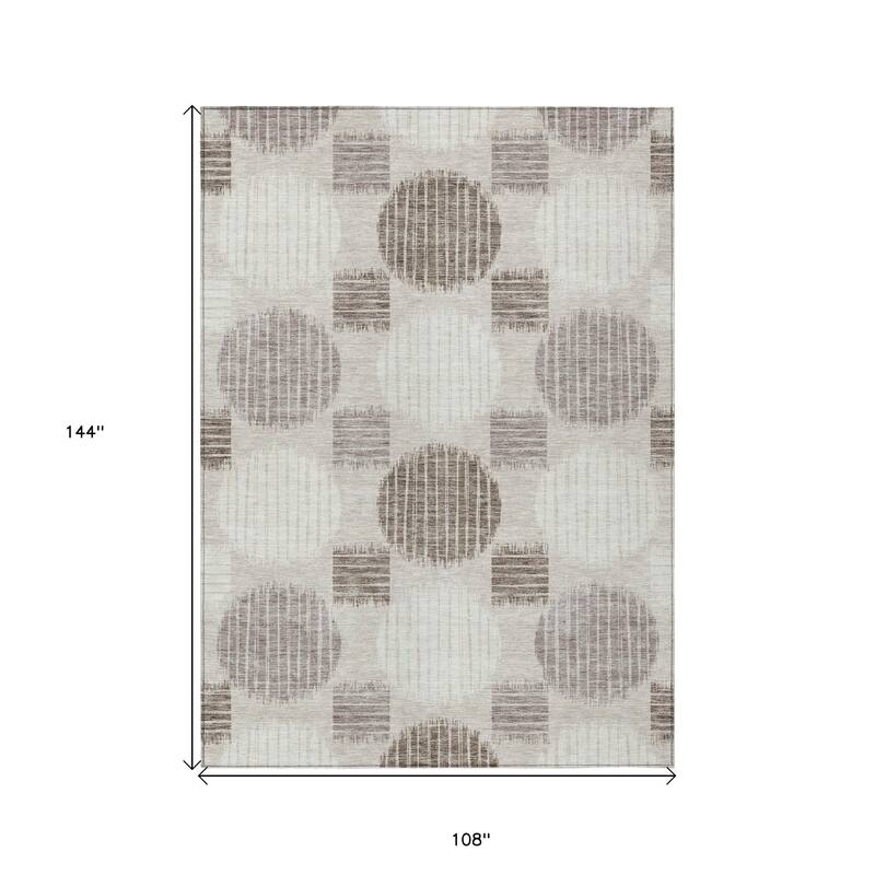HomeRoots Geometric Transitional Rectangle Outdoor Rug