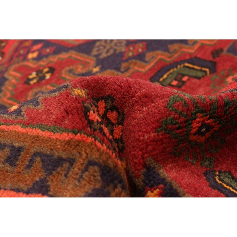 ECARPETGALLERY Hand-knotted Andelz Red Wool Rug - 4'0 x 6'3