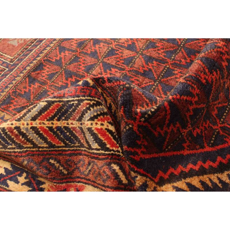 ECARPETGALLERY Hand-knotted Teimani Dark Navy Wool Rug - 3'0 x 4'9