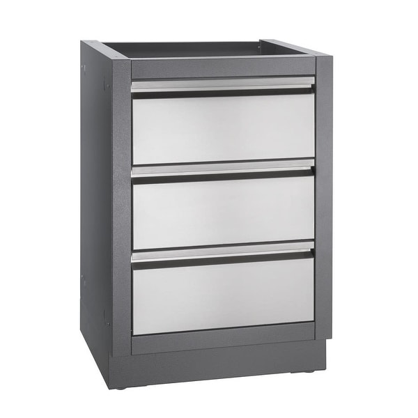 Napoleon Im C 24 Inch Wide Modular Island Three Drawer Napoleon Im C 24 Inch Wide Modular Island Three Drawer Cabinet From The Oasis Carbon Free Shipping Today 27159357