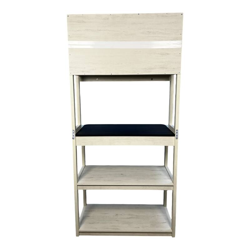 31.5" 5-Tier Bakers Rack for Kitchen with Storage, Coffee Bar, Kitchen Shelves, Microwave Stand