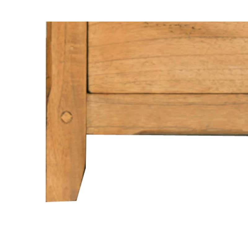Rustic Light Brown 3 Drawer 29 in. W Nightstand with Sturdy Hardware and Ample Storage