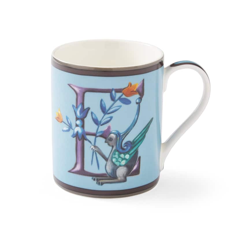 Kit Kemp for Spode for Spode Alphabet 12 Ounce Mug - E