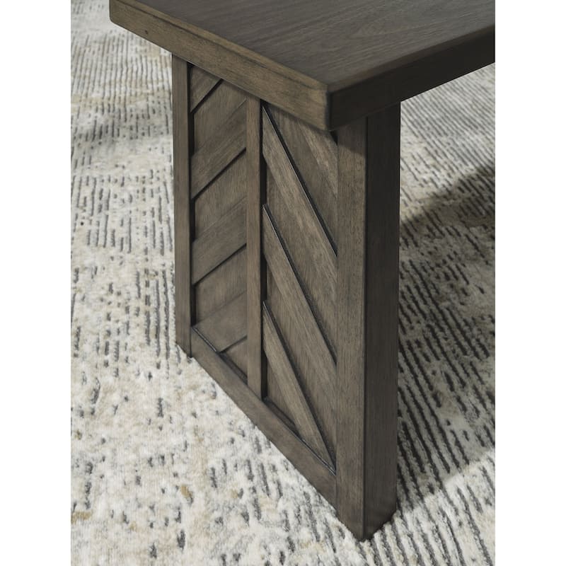 Signature Design by Ashley Arkenton Gray/Brown Dining Table and 2 Chairs and 2 Benches