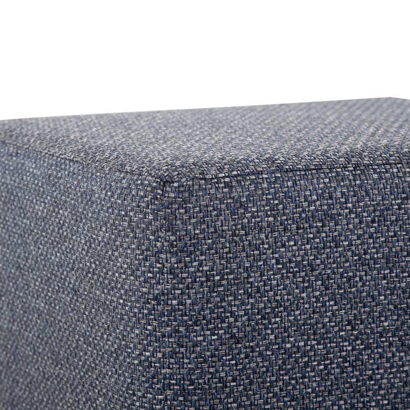 Allan Andrews No Tip Short Block Ottoman with Cover, Panama Collection