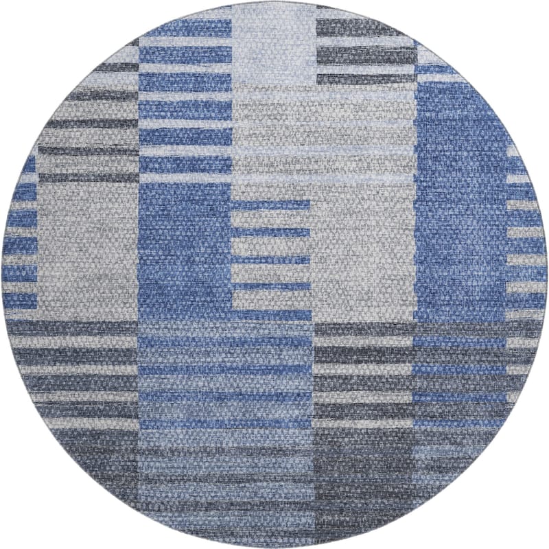 Premium Washable Super Soft Geo Stripe Mayfield Rug
