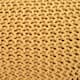 AANNY Designs Lychee Knitted Cotton Round Pouf Ottoman - Yellow