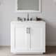 Option White / Giotto Quartz Top / Matte Black Hardware