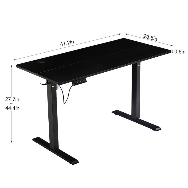 Javlergo Standing Desk, Adjustable Height Electric Sit Stand Up Down Computer Table, Ergonomic Rising Modern Lift Motorized