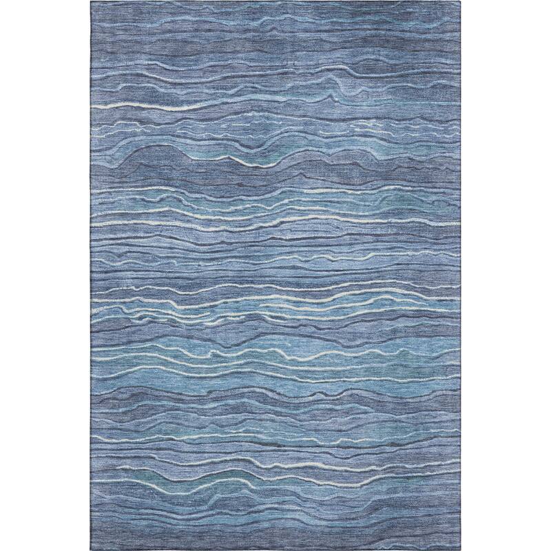 Premium Washable Super Soft Contemporary Stripe Mayfield Rug