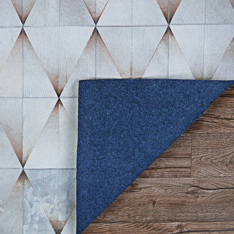 Handmade Vail Prism Cowhide Leather Area Rug