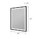 Wall Mounted Back Light Bathroom Framed LED Mirror Anti- Fog With Dimmable Light Touch Sensor And Memory Function