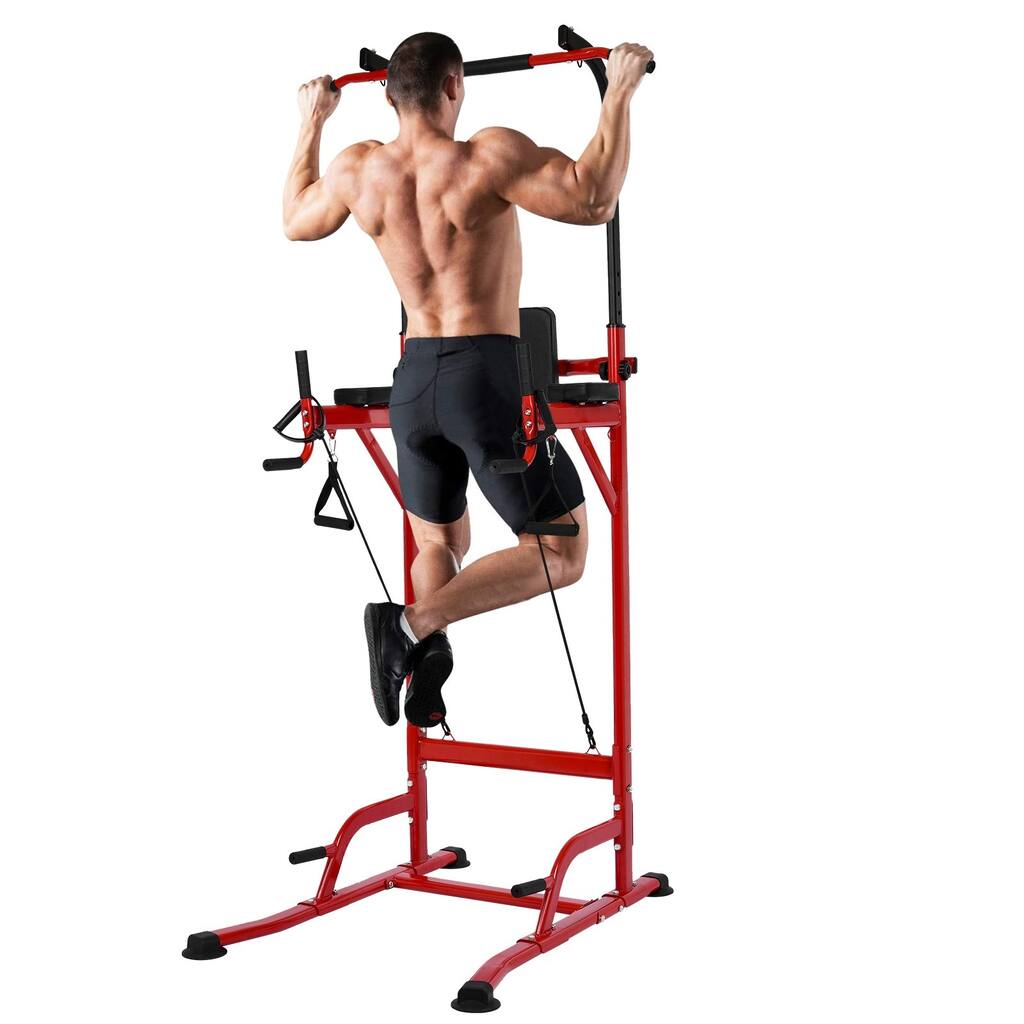 Power Tower, Pull-up Bar Dip Station Dip Stand for Home Fitness Strength Training Exercise Equipment