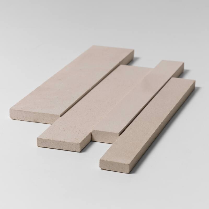 Linear Lines 6.5 in. x 12 in. Island Ivory Honed Limestone Wall Tile