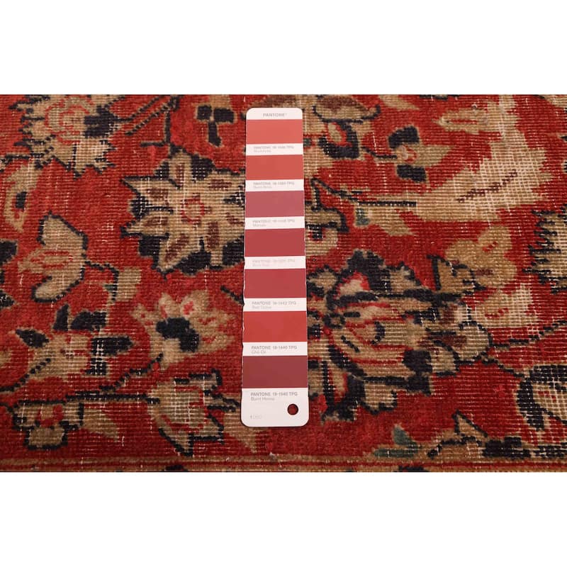ECARPETGALLERY Hand-knotted Antalya Vintage Red Wool Rug - 6'9 x 11'6