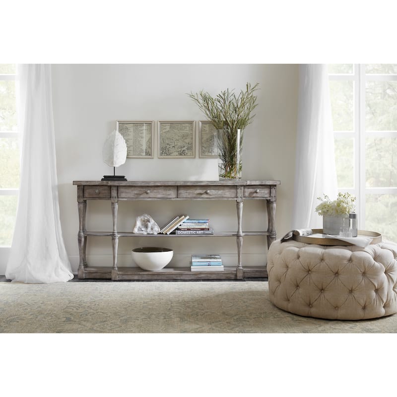 Sanctuary Four-Drawer Console - 12''W x 72''L x 34.25''H