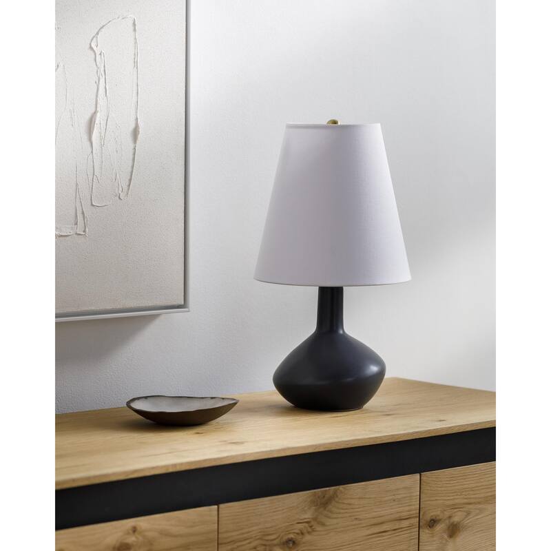 Livabliss Magico Modern & Contemporary Accent Table Lamp - Black