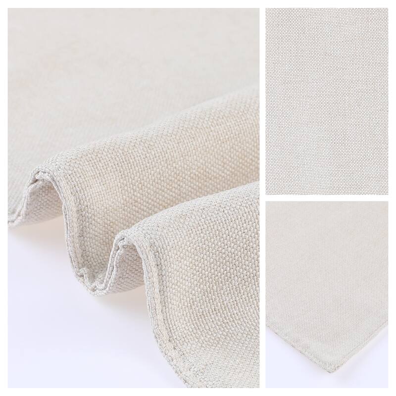 Placemats Set of 6 Polyester Placemats for Kitchen Dining Table Decor Heat Resistant Table Placemats Table Mat - 18*12in - Beige