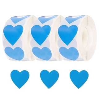 Sticker Blue 1 Rool 1500pcsStickers 1 Inch Self-Adhesive Stickers Label for Shop Home ...