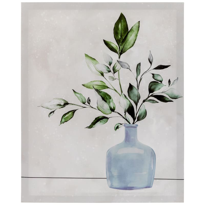 Greenery with Vase Canvas Wall Art 19.5" x 15.75" - 19.5" x 15.75"