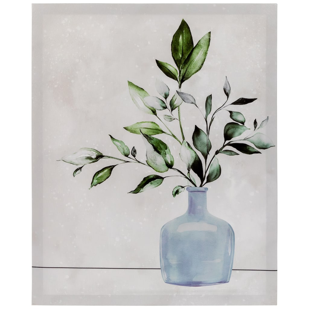 Greenery with Vase Canvas Wall Art 19.5" x 15.75" - 19.5" x 15.75"