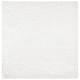 preview thumbnail 74 of 123, SAFAVIEH August Shag Veroana Solid 1.5-inch Thick Rug 4' Square - White - Square