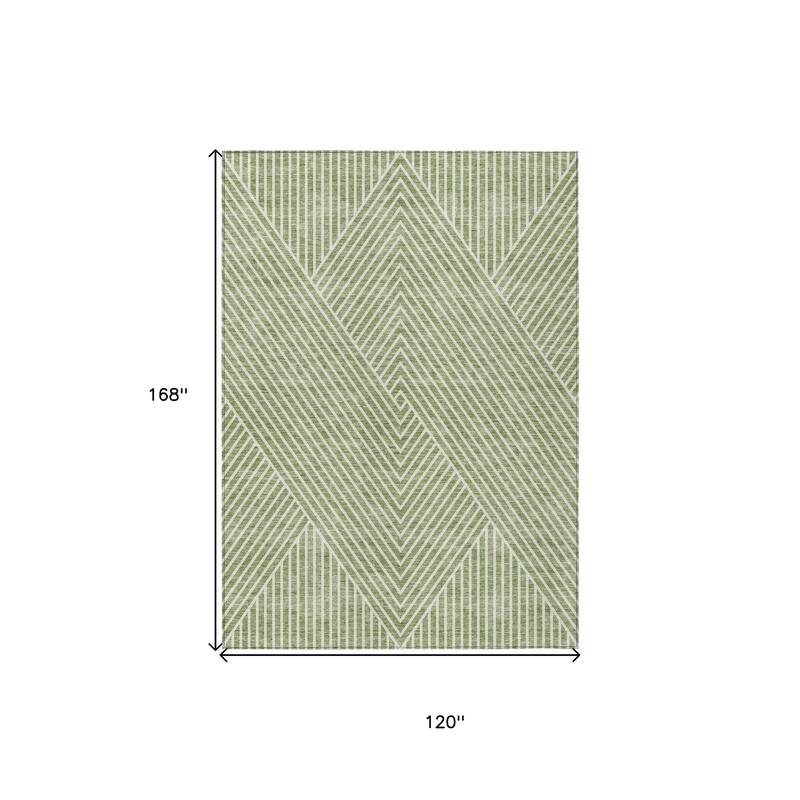 HomeRoots Geometric Transitional Rectangle Outdoor Rug