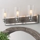preview thumbnail 4 of 13, Carbon Loft Antique Bathroom Vanity Silver Linear Wall Sconce