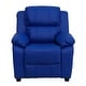 preview thumbnail 47 of 106, Deluxe Padded Contemporary Kids Recliner with Storage Arms