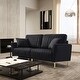 preview thumbnail 1 of 17, JASIWAY Modern Upholstered Velvet 2-Seater Sofa with Metal Legs