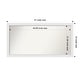 preview thumbnail 40 of 190, Wall Mirror Choose Your Custom Size - Extra Large, Blanco White Wood Outer Size: 47 x 24 in