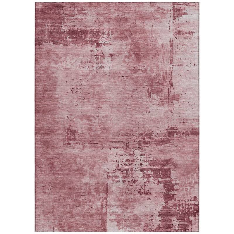 HomeRoots Abstract Transitional Rectangle Outdoor Rug