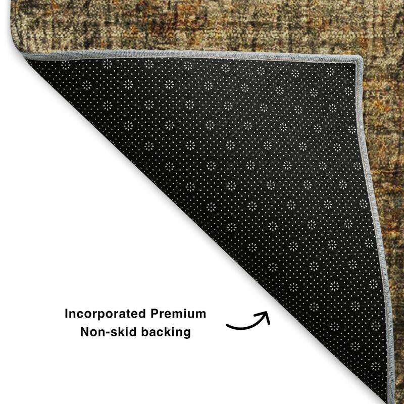 Premium Washable Super Soft Solid Abstract Mayfield Rug