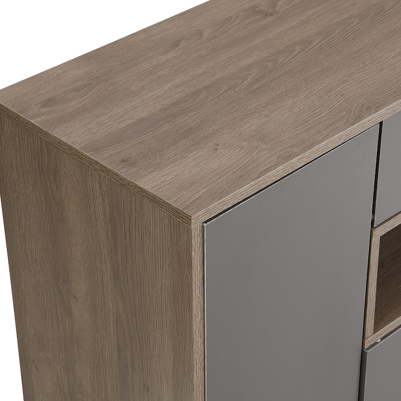 Roomfitters Versatile 2-in-1 Shoe Cabinet with Bench Seat, Modern Shoe Cabinet with Adjustable Shelves for Entryway