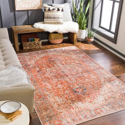 Livabliss Zuzanka Persian Machine Washable Area Rug