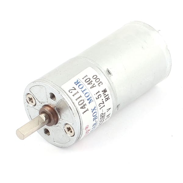 Shop Dc 24v 300rpm 4mm Shaft Dia Gear Box Speed Reducing Electric