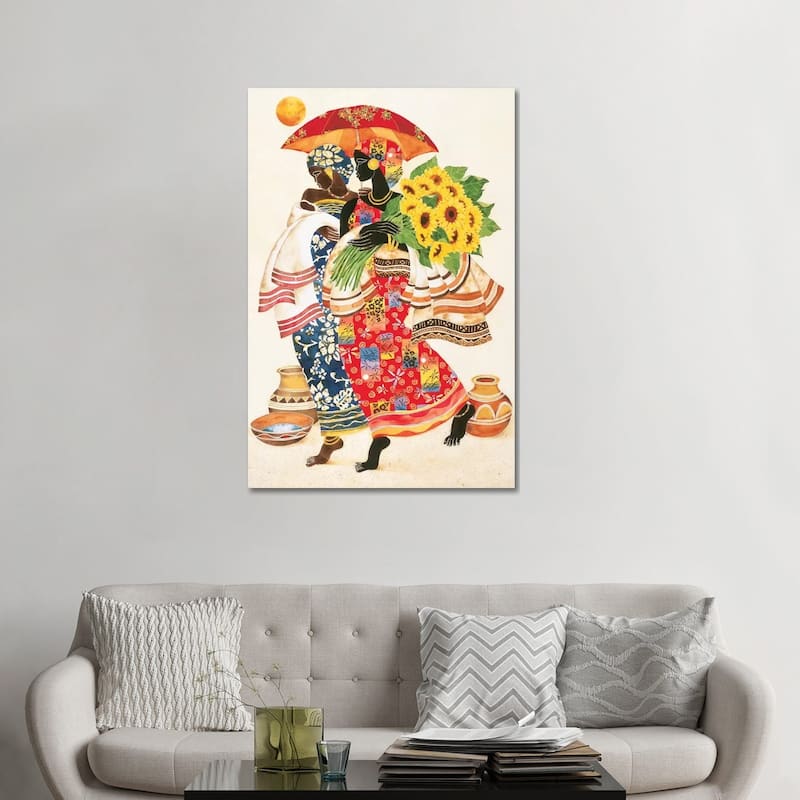 iCanvas "Sunflowers" by Keith Mallett Canvas Print - 48x32x1.5