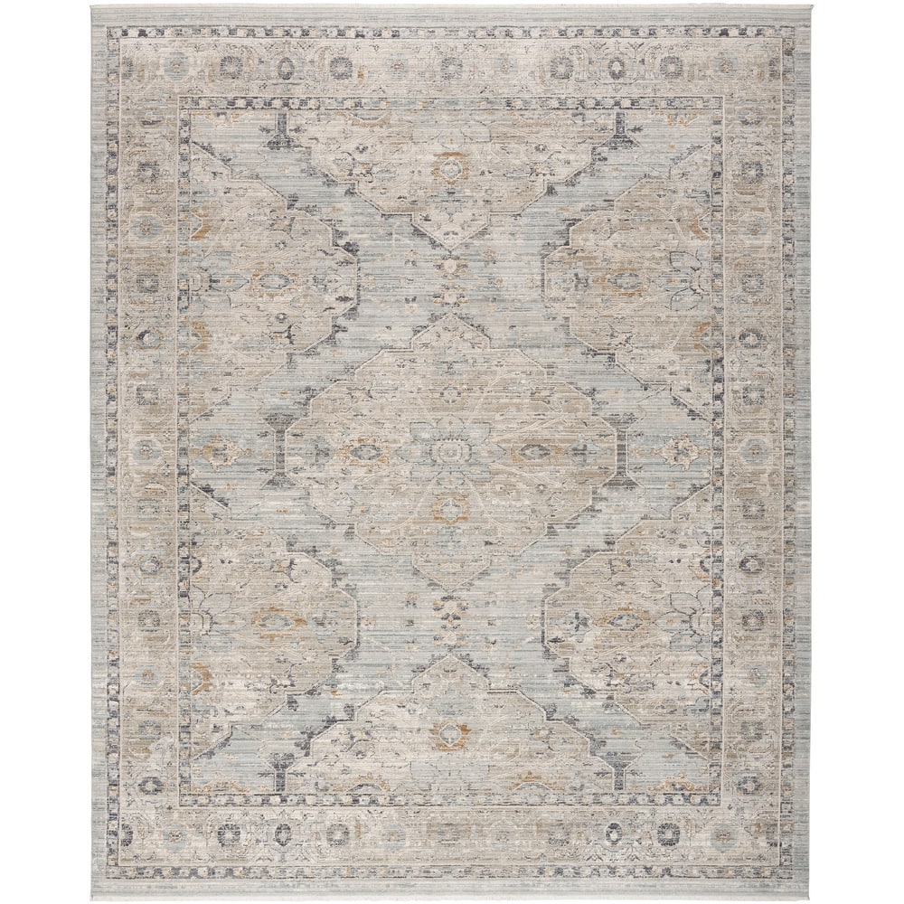 Nourison Nyle Indoor only Grey Geometric Area Rug