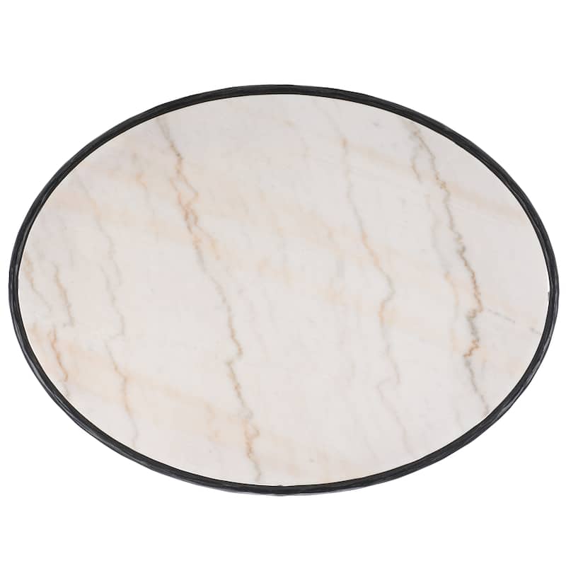 SAFAVIEH Couture Jessa Oval Metal Coffee Table - 40Wx30Dx15H