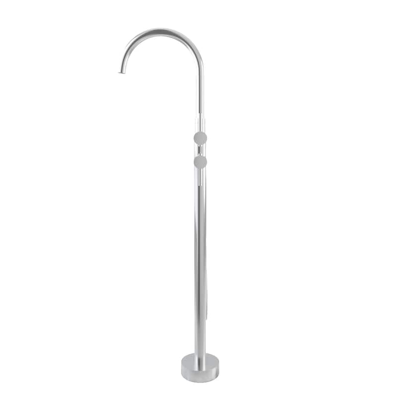 Floor Mount Bathtub Faucet Freestanding Tub Filler High Flow Shower Faucets with Handheld Shower