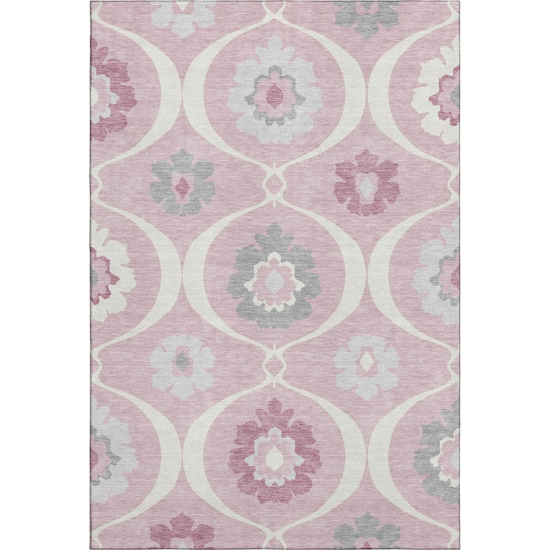 Premium Washable Super Soft Floral Scallops Mayfield Rug