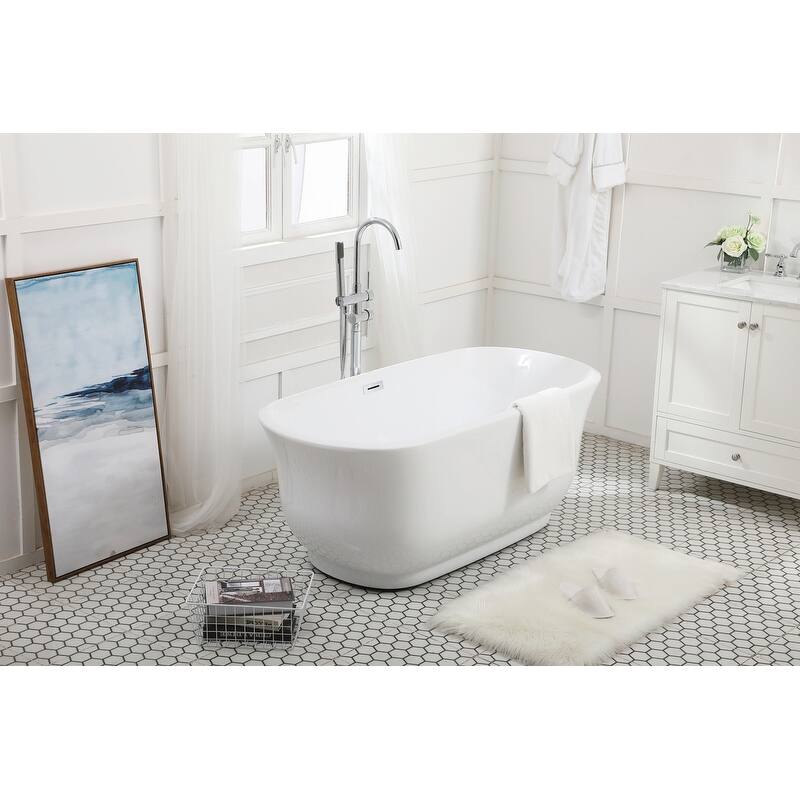 Cameron Soaking Bathtub in Glossy White
