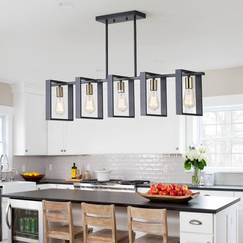 Kitchen Island Lighting Fixture, Dining Room 4 Lights Chandeliers