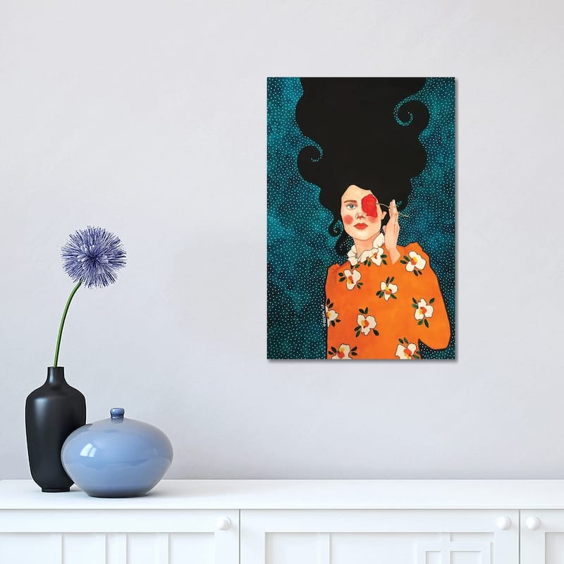 iCanvas "On Melancholy Hill" by Hulya Ozdemir Canvas Print - 18x12x1.5