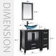 preview thumbnail 12 of 106, 36" Bathroom Vanity with Sink Set Side Cabinet